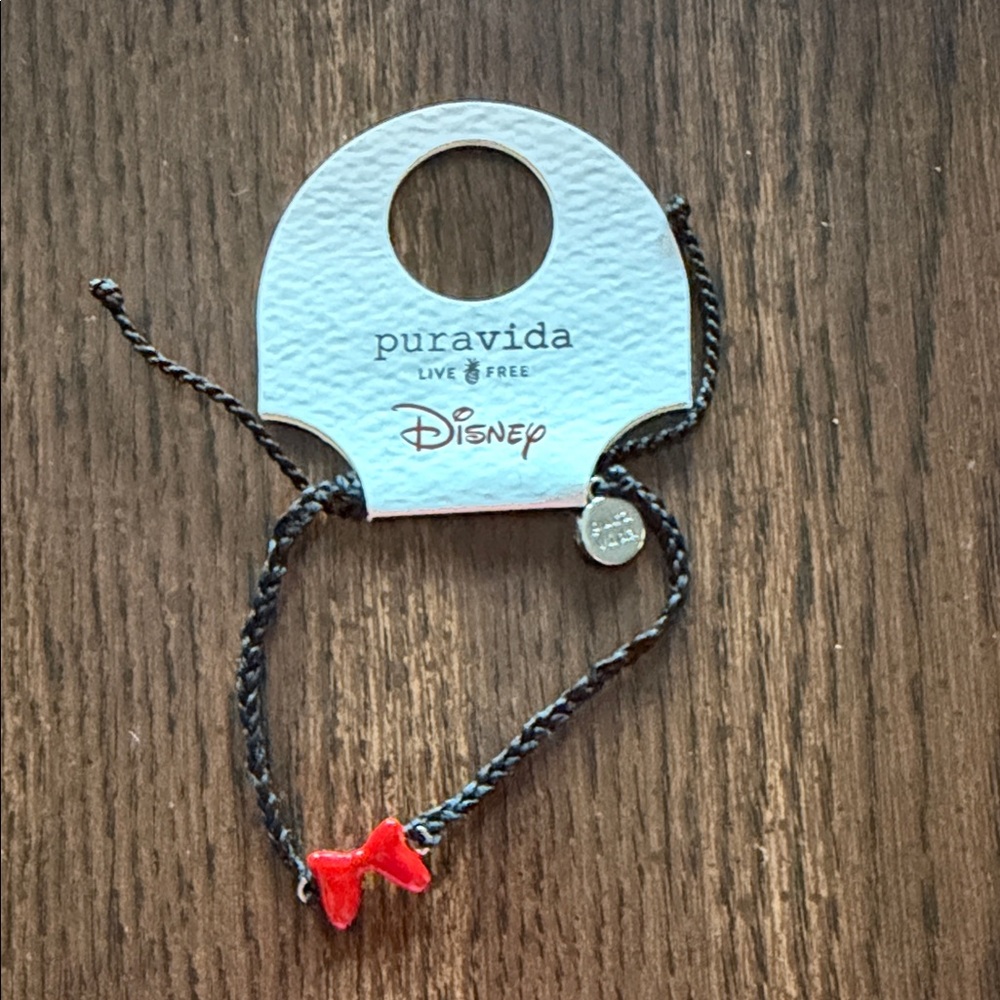 Disney x Pura Vida Black and Red Kids Bracelet